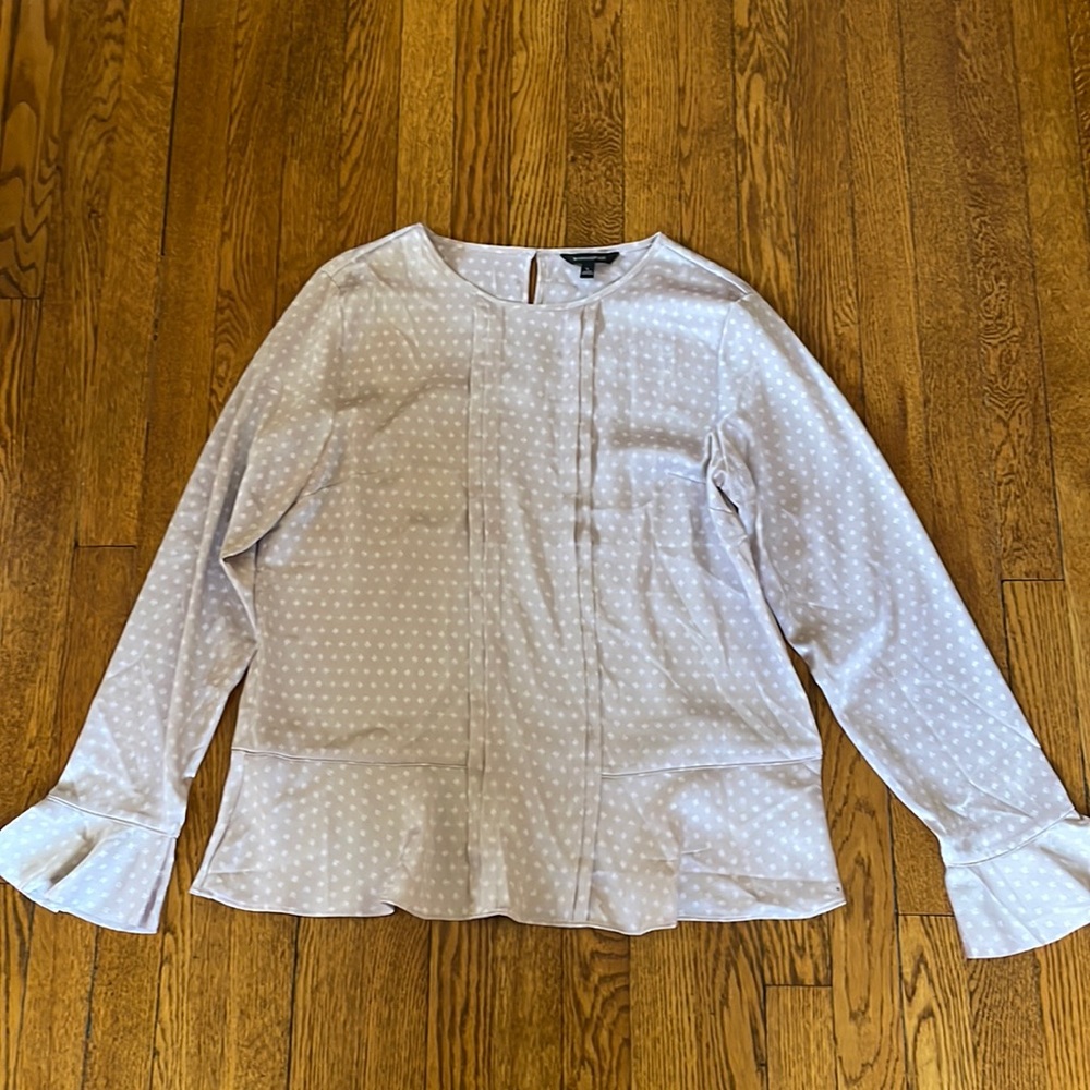 Banana Republic pink peplum blouse, Size L